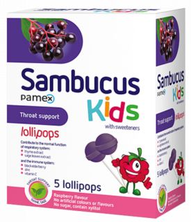 SAMBUCUS Pamex Kids ledenes, 5 gab.