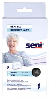 SENI Fix Comfort Lady Large Black biksītes, 2 gab.