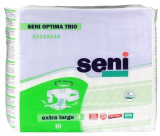 SENI Optima Trio XL (105-155 cm) autiņbiksītes, 10 gab.