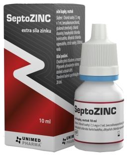 SEPTOZINC acu pilieni, 10 ml