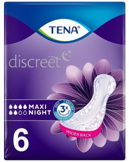 TENA Discreet Maxi Night uroloģiskie ieliktņi, 6 gab.