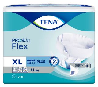 TENA Flex Plus XL autiņbiksītes, 30 gab.