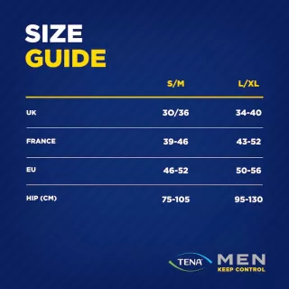 TENA Men Pants Plus S/M (zilas) biksītes, 12 gab.