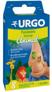 URGO Animal TATOO plāksteris, 8 gab.