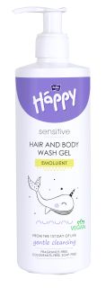 HAPPY Sensitive šampūns/dušas želeja, 400 ml