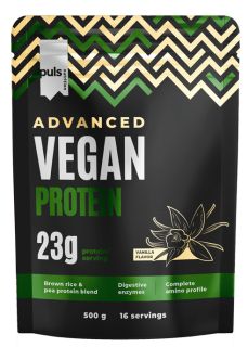 PULS NUTRITION Advanced Vegan Protein Vanilla pulveris, 500 g