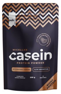 PULS NUTRITION Casein Chocolate pulveris, 500 g