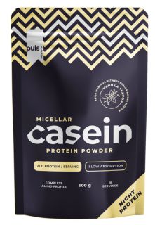 PULS NUTRITION Casein Vanilla pulveris, 500 g
