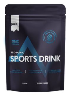 PULS NUTRITION Isotonic Blue Raspberry dzēriens, 500 g