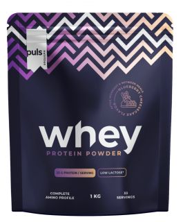 PULS NUTRITION Whey Blueberry Cheesecake Low Lactose pulveris, 1000 g