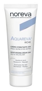 NOREVA Aquareva Rich 24h Moisturizing sejas krēms, 40 ml