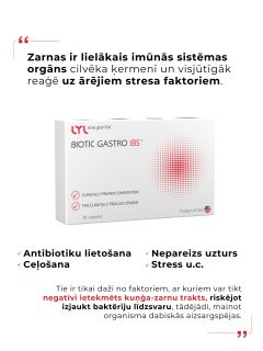 LYL BIOTIC GASTRO IBS kapsulas, 30 gab.