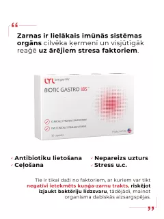 LYL BIOTIC GASTRO IBS kapsulas, 30 gab.