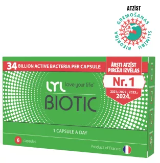 LYL BIOTIC kapsulas, 6 gab.