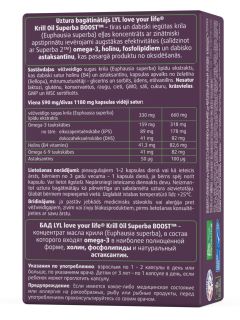 LYL Krill Oil Superba BOOST kapsulas, 30 gab.