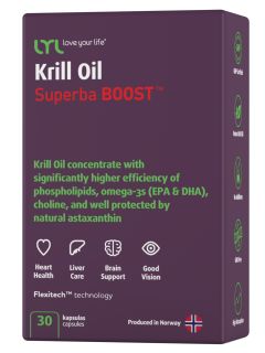 LYL Krill Oil Superba BOOST kapsulas, 30 gab.