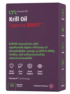 LYL Krill Oil Superba BOOST kapsulas, 30 gab.