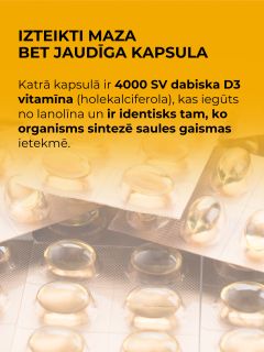 LYL sunD3 ProCaps 4000 S kapsulas, 60 gab.