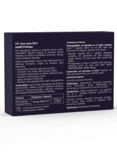 LYL sunD3 ProCaps 4000 S kapsulas, 60 gab.