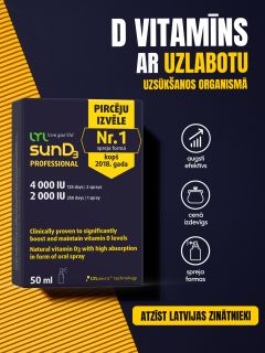 LYL sunD3 PROFESSIONAL 4 000 SV | 2 000 SV sprejs, 50 ml