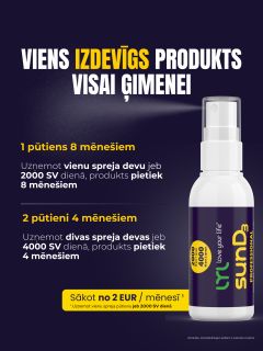 LYL sunD3 PROFESSIONAL 4 000 SV | 2 000 SV sprejs, 50 ml