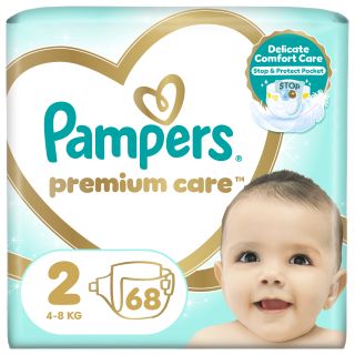 PAMPERS Premium Care 2 (4-8 kg) autiņbiksītes, 68 gab.