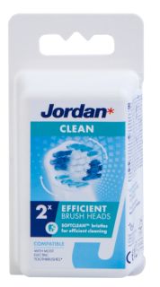 JORDAN Clean elektriskās zobu birstes uzgaļi, 2 gab.