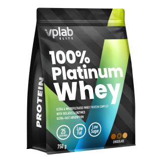 VPLAB 100% Platinum Whey Chocolate pulveris, 750 g