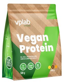 VPLAB Vegan Protein Vanilla pulveris, 500 g