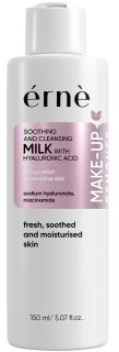 ERNE Sodium Hyaluronate, Niacinamide, Soothing and Cleansing Milk līdzeklis kosmētikas noņemšanai, 150 ml
