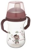 CANPOL BABIES FirstCup Bonjour Paris Pink krūzīte ar rokturiem, 250 ml