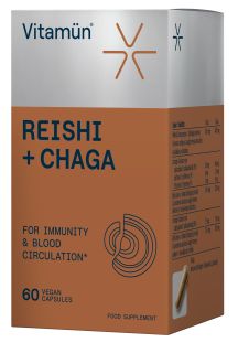 VITAMUN Reishi + Chaga kapsulas, 60 gab.