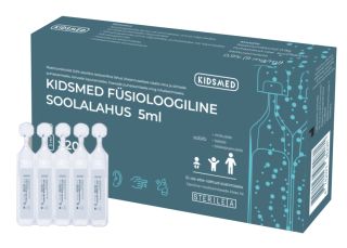 KIDSMED Fizioloģiskais (5 ml) šķīdums, 20 gab.