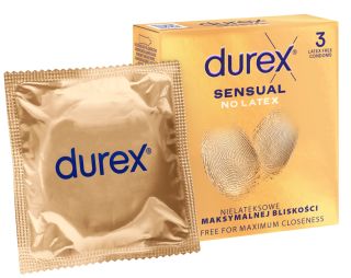 DUREX Sensual No Latex prezervatīvi, 3 gab.