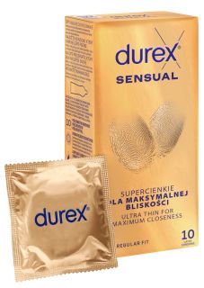 DUREX Sensual prezervatīvi, 10 gab.
