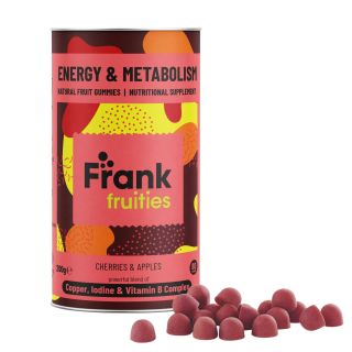 FRANK FRUITIES Energy & Metabolism želejas konfektes, 80 gab.