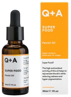 Q+A Super Food Facial sejas eļļa, 30 ml