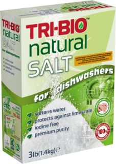 TRI-BIO Natural Salt trauku mazgājamajām mašīnām, 1400 g