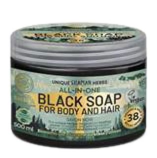 NATURA SIBERICA Black Soap Gor Body And Hair ziepes, 500 ml