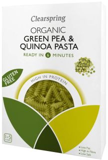 CLEARSPRING Organic Gluten Free Green Pea & Quinoa makaroni, 250 g