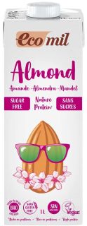 ECOMIL Almond Protein, Sugar Free dzēriens, 1000 ml
