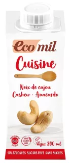 ECOMIL Cuisine Cashew kulinārijas krēms, 200 ml
