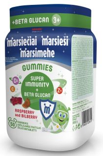 MARSIEŠI Gummies Super Immunity želejvitamīni, 50 gab.