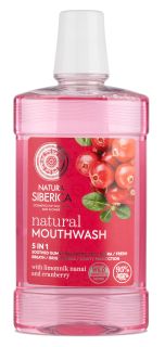 NATURA SIBERICA 5in1, with Limonnik Nanai and Cranberry mutes skalojamais līdzeklis, 520 ml