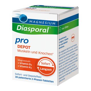 MAGNESIUM DIASPORAL Pro Depot Muskuļiem Un Kauliem tabletes, 30 gab.