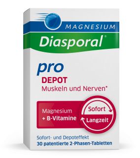 MAGNESIUM DIASPORAL Pro Depot Muskuļiem Un Nerviem tabletes, 30 gab.