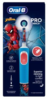 ORAL-B Vitality PRO Kids 3+ Spiderman elektriskā zobu birste, 1 gab.