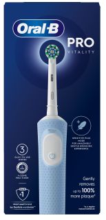 ORAL-B Vitality Pro Protect X Clean Vapor Blue elektriskā zobu birste, 1 gab.