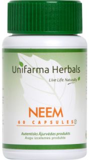 UNIFARMA HERBALS Neem kapsulas, 60 gab.