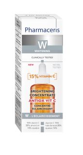 PHARMACERIS W Antiox Vit C Brightening with 15% Vit C koncentrāts, 30 ml